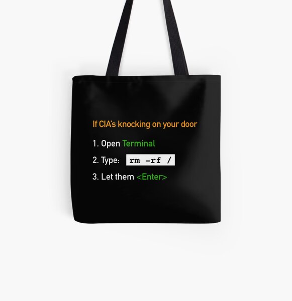 Useful Guide - If CIA's Knocking On Your Door All-Over Graphic Tote Bag product image